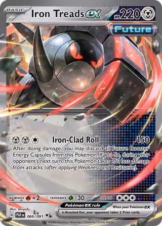 Iron Treads ex 66/91 Pokemon card