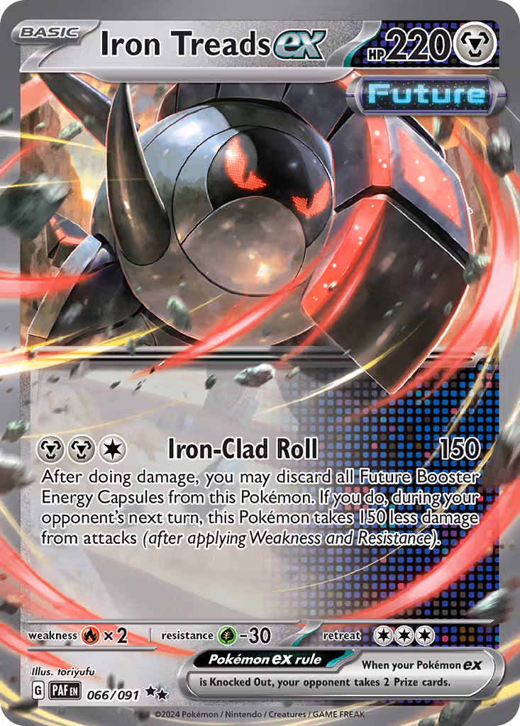 Iron Treads ex 66/91 Pokemon card