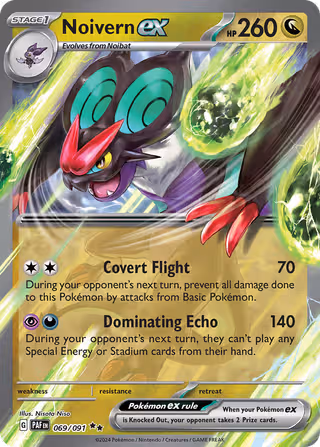 Noivern ex 69/91 Pokemon card