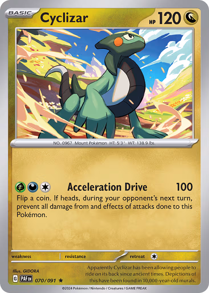Cyclizar 70/91 Pokemon card