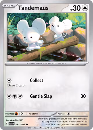 Tandemaus 73/91 Pokemon card