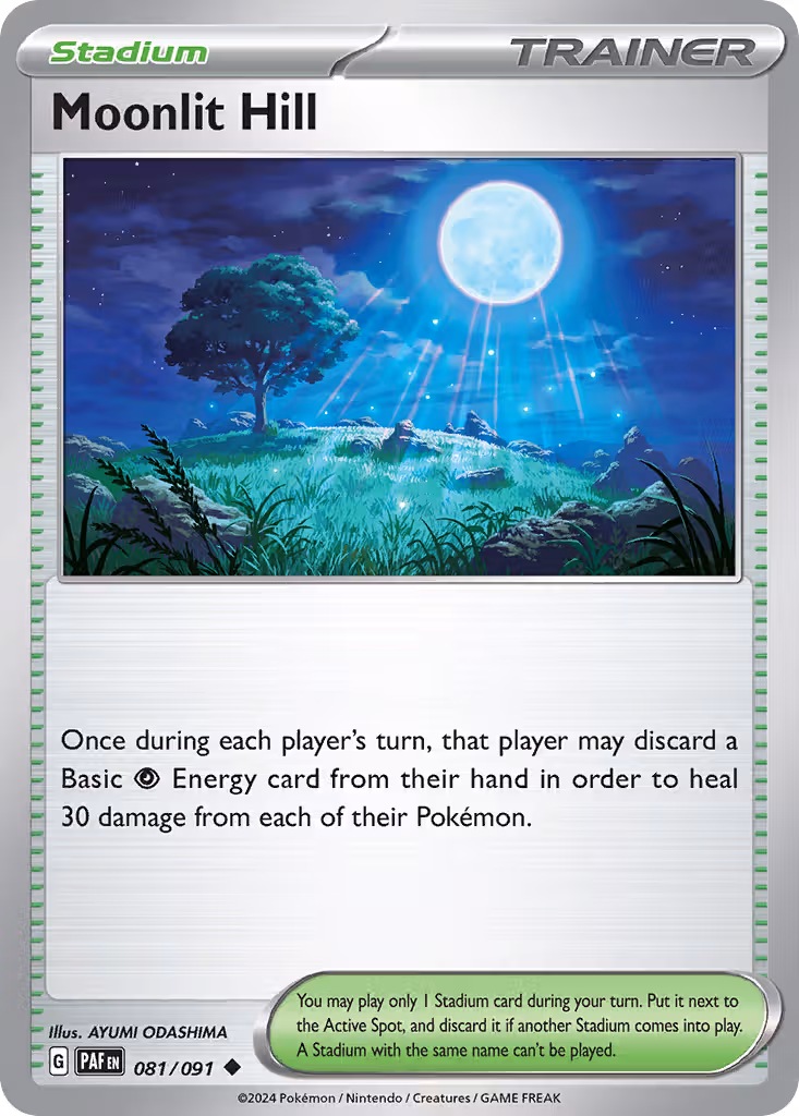 Moonlit Hill 81/91 Pokemon card