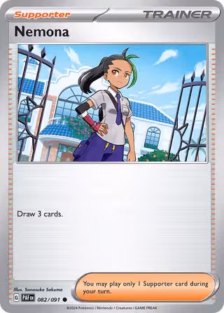 Nemona 82/91 Pokemon card