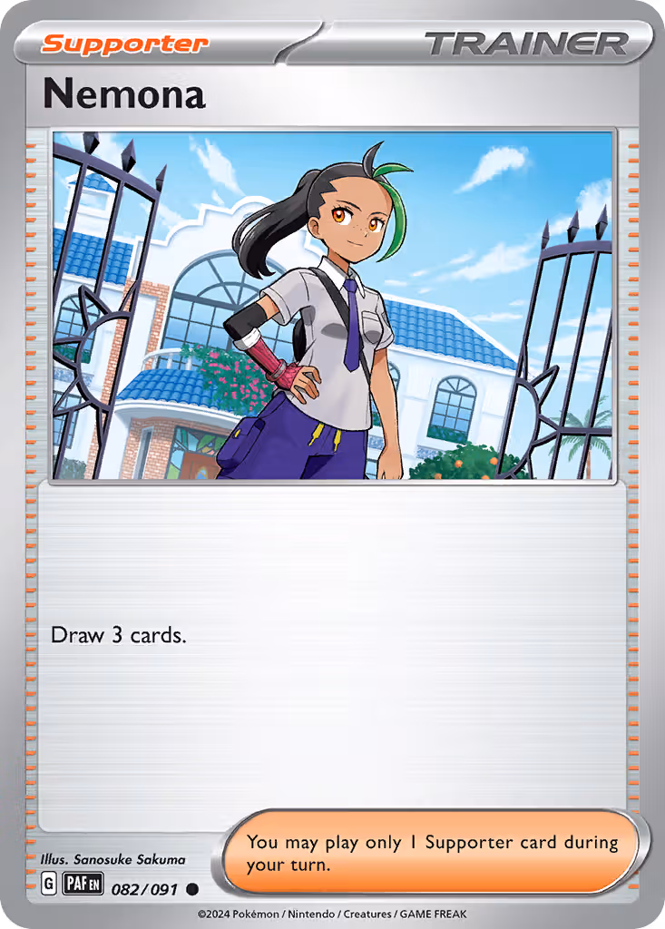 Nemona 82/91 Pokemon card