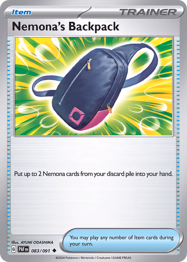 Nemona's Backpack 83/91 Pokemon card