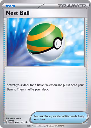 Nest Ball 84/91 Pokemon card