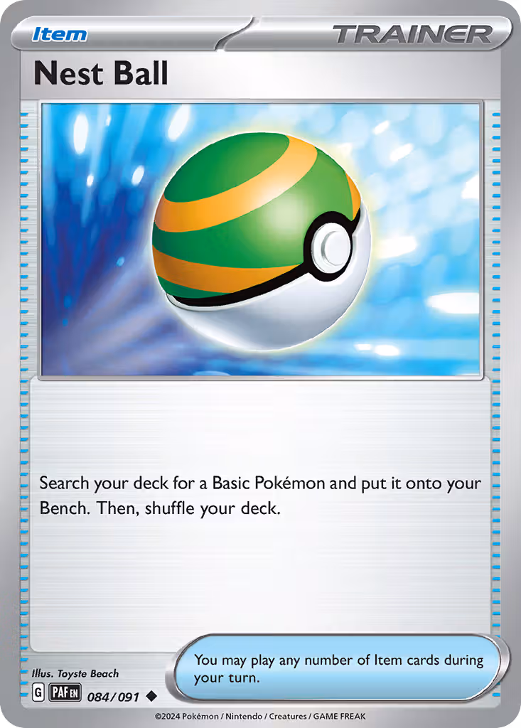 Nest Ball 84/91 Pokemon card