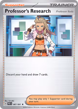 Professor's Research 87/91 Pokemon card
