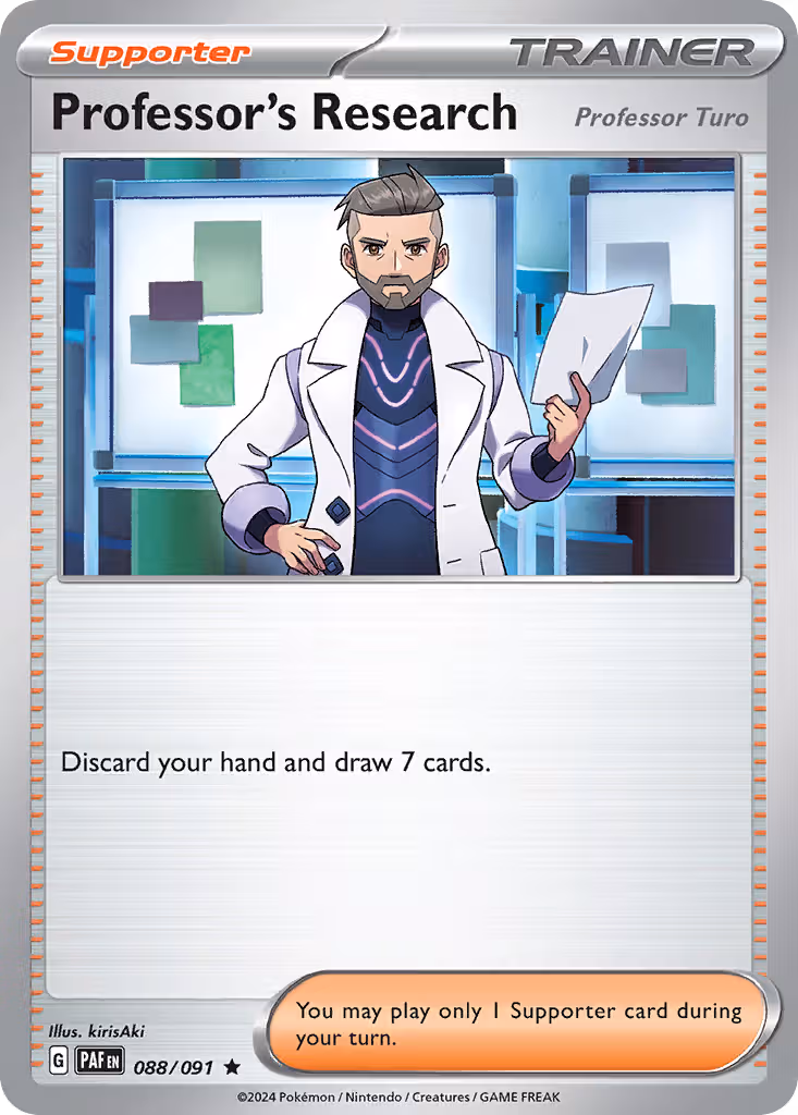 Professor's Research 88/91 Pokemon card