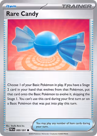 Rare Candy 89/91 Pokemon card