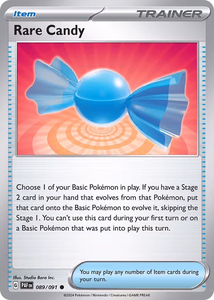 Rare Candy 89/91 Pokemon card