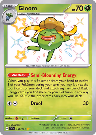 Gloom 93/91 Pokemon card