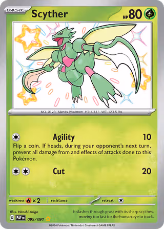 Scyther 95/91 Pokemon card