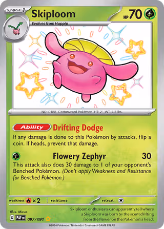 Skiploom 97/91 Pokemon card