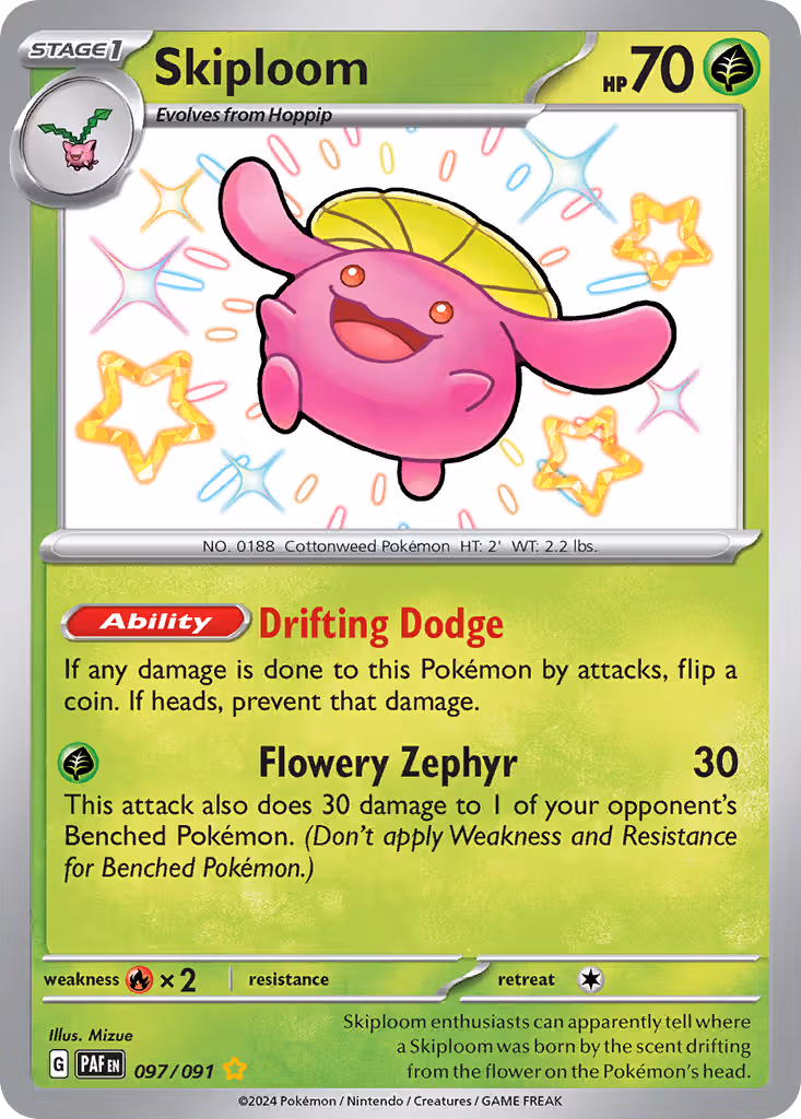 Skiploom 97/91 Pokemon card