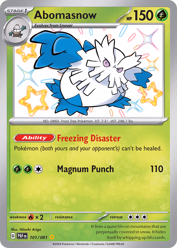 Abomasnow 101/91 Pokemon card