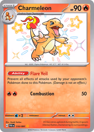 Charmeleon 110/91 Pokemon card