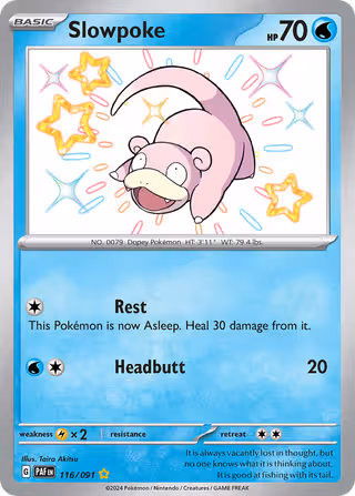 Slowpoke 116/91 Pokemon card