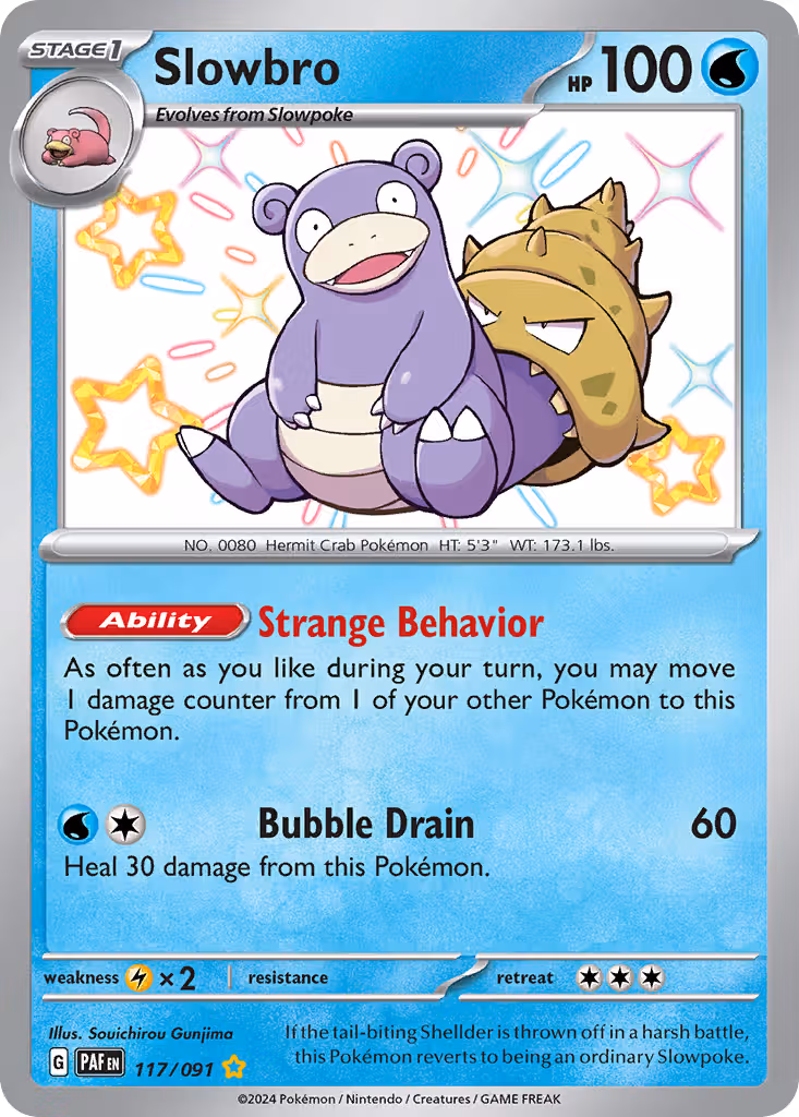 Slowbro 117/91 Pokemon card