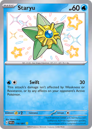 Staryu 118/91 Pokemon card