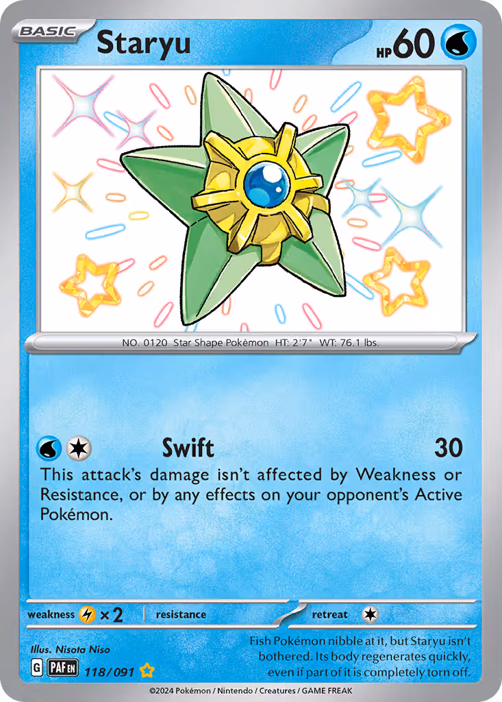 Staryu 118/91 Pokemon card