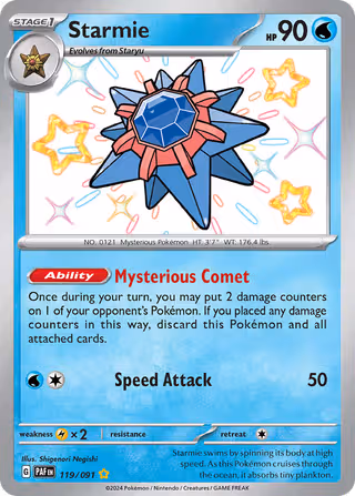 Starmie 119/91 Pokemon card