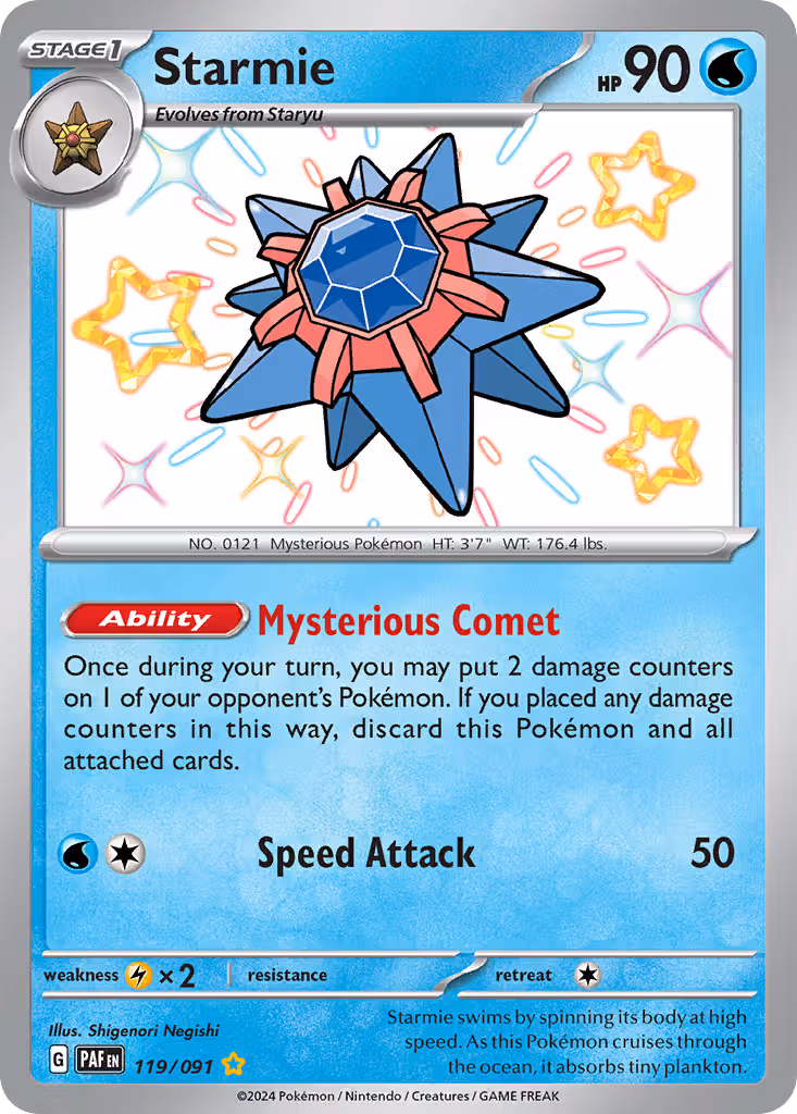 Starmie 119/91 Pokemon card