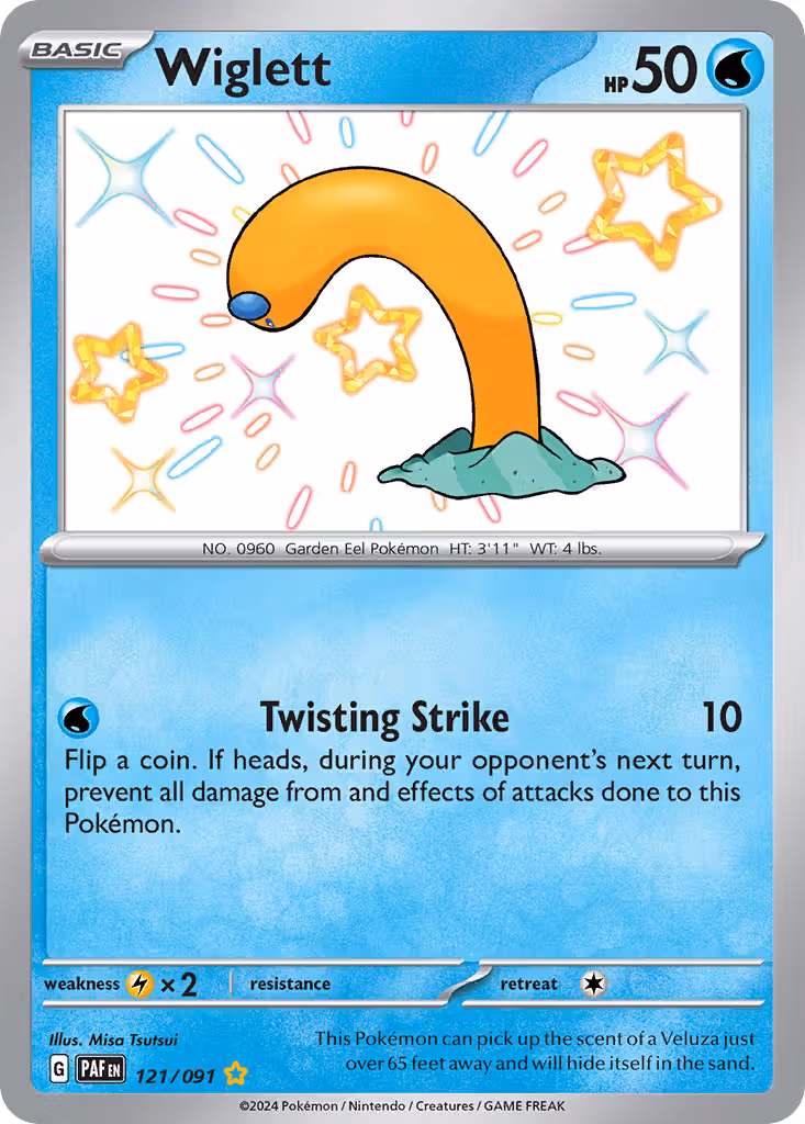 Wiglett 121/91 Pokemon card