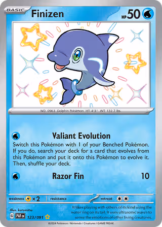 Finizen 123/91 Pokemon card