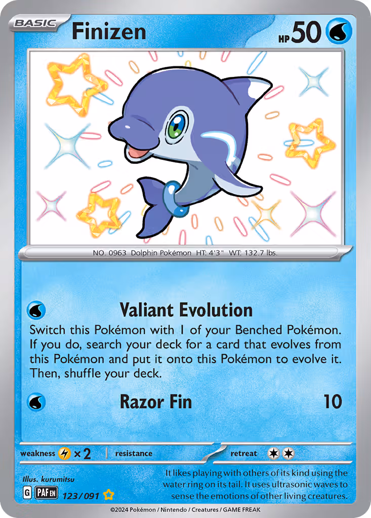 Finizen 123/91 Pokemon card