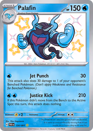 Palafin 124/91 Pokemon card