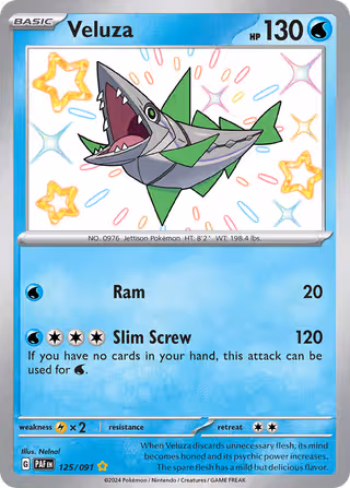 Veluza 125/91 Pokemon card