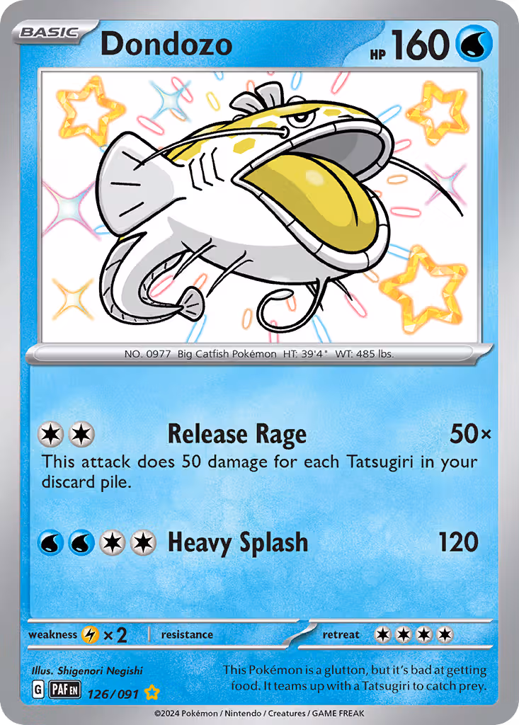 Dondozo 126/91 Pokemon card