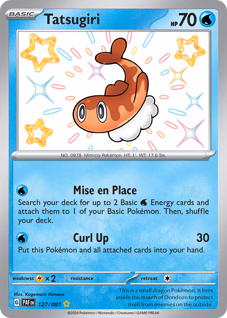 Tatsugiri 127/91 Pokemon card