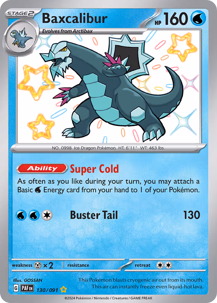 Baxcalibur 130/91 Pokemon card