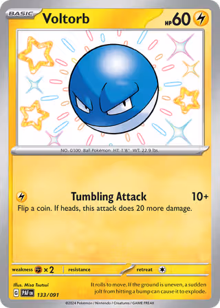 Voltorb 133/91 Pokemon card