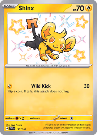 Shinx 135/91 Pokemon card