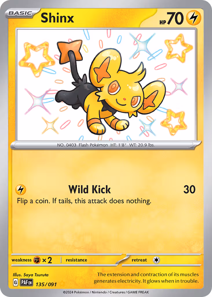 Shinx 135/91 Pokemon card