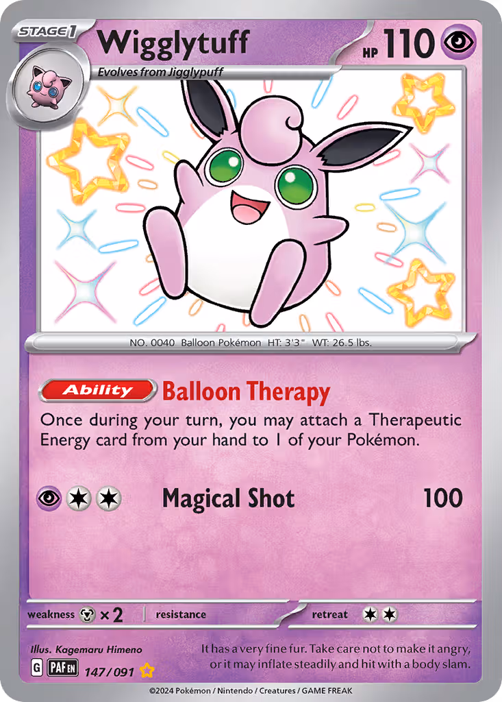 Wigglytuff 147/91 Pokemon card