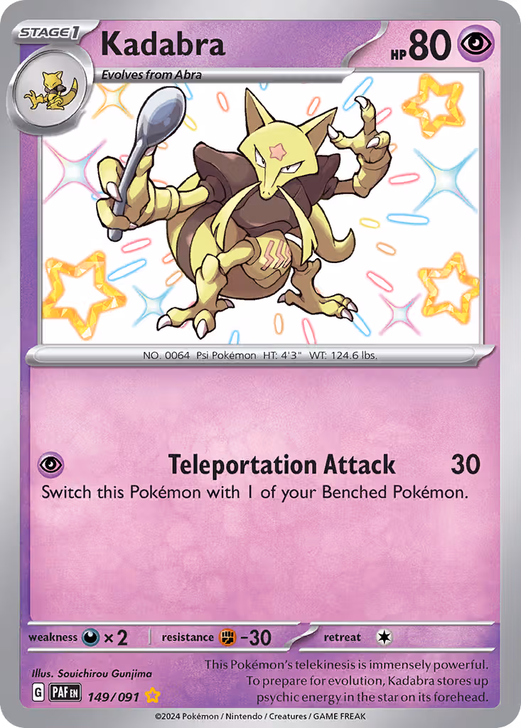 Kadabra 149/91 Pokemon card