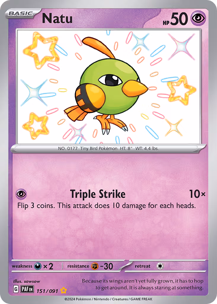 Natu 151/91 Pokemon card