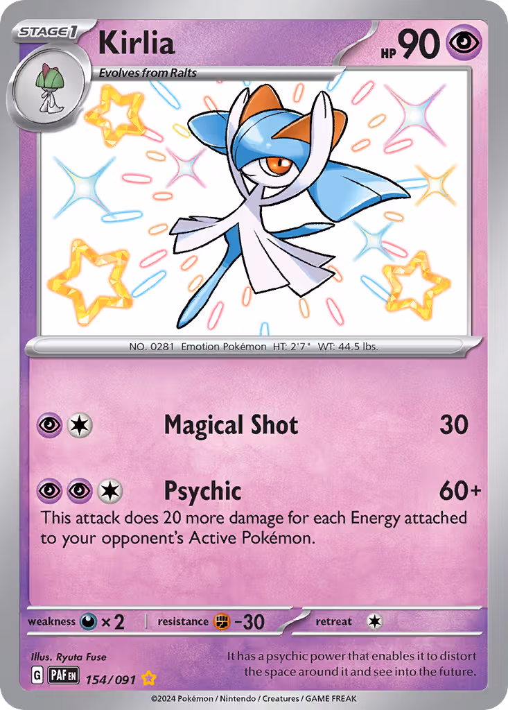 Kirlia 154/91 Pokemon card