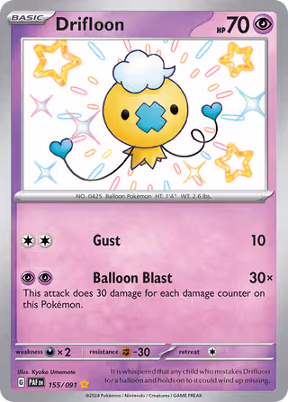 Drifloon 155/91 Pokemon card