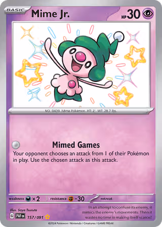 Mime Jr. 157/91 Pokemon card