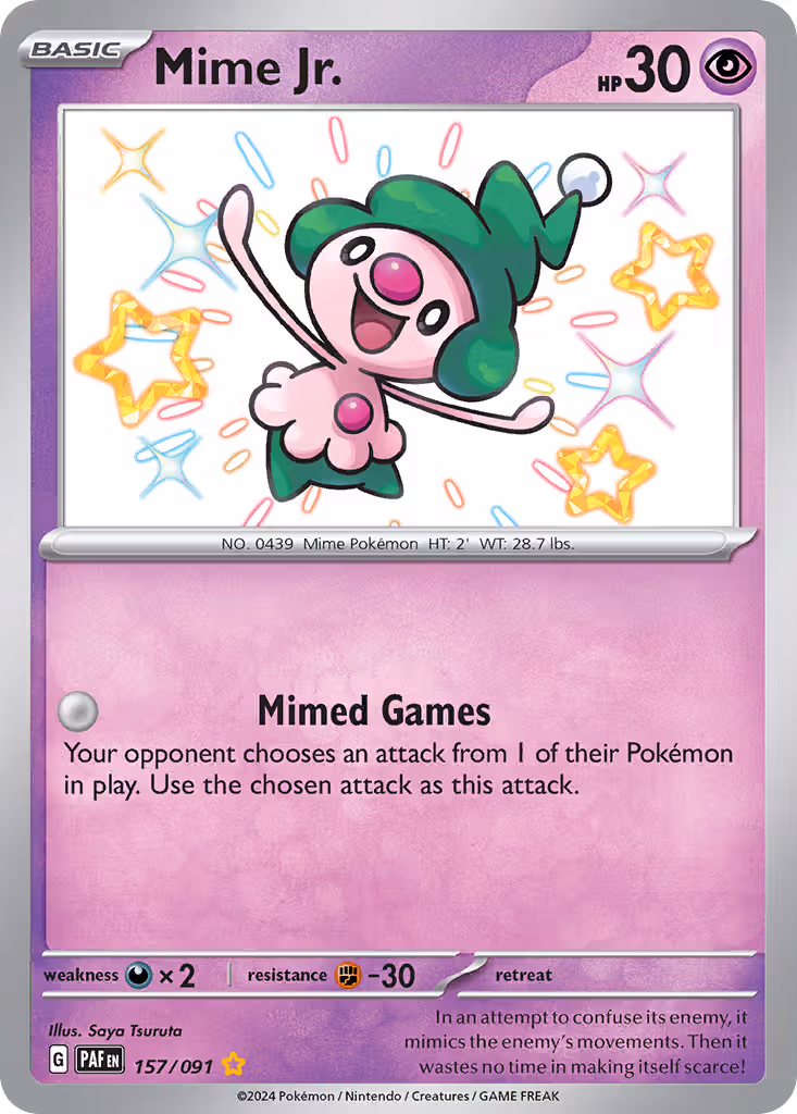 Mime Jr. 157/91 Pokemon card