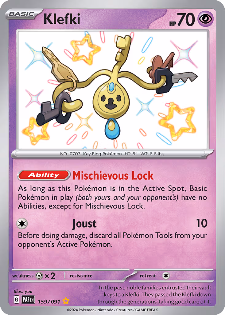 Klefki 159/91 Pokemon card