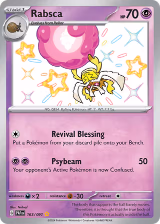 Rabsca 163/91 Pokemon card