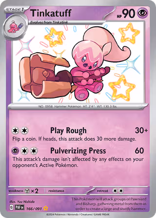 Tinkatuff 166/91 Pokemon card