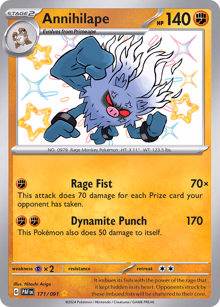 Annihilape 171/91 Pokemon card