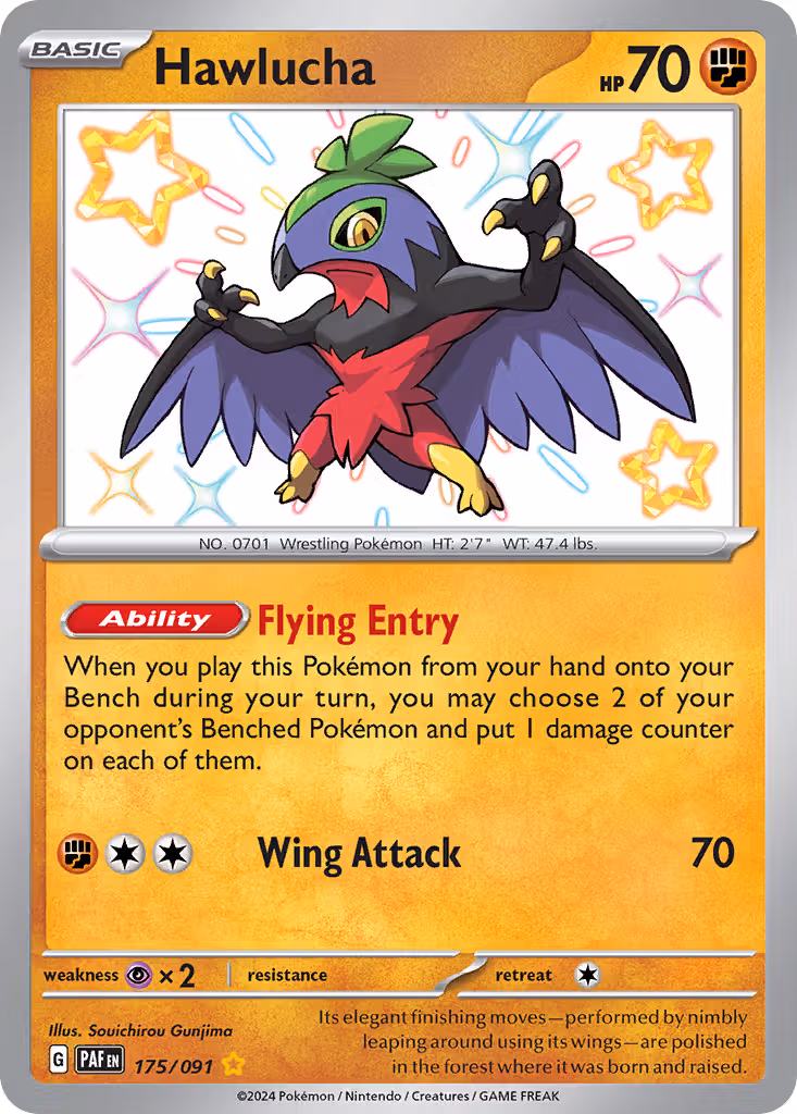 Hawlucha 175/91 Pokemon card